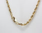 10k Yellow Gold Solid Rope Chain, 19 inches - 10.5 grams