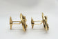 Vintage 14k Yellow Gold Diamond Horse Cufflinks - 34.2g