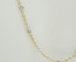18k Yellow Gold Diamond Chain Necklace, 17.75 inches - 3.7g