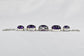 Sterling Silver Cabochon Amethyst 117cttw Bracelet, 7 inches - 40.4g