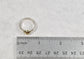 Sterling Silver & 14k Yellow Gold Ring, Size 7.75 - 3.9g