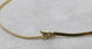 Vintage 14k Yellow Gold Omega Gemstone Choker Necklace, 17 inches - 19.5g