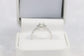 14k White Gold Old European Cut VVS Halo Diamond Engagement Ring, Size 6.5 - 2.7g