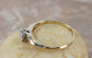 Jabel 14k Yellow Gold 0.25 ct Diamond Ring, Size 7 - 1.9g