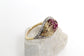 Vintage Erwin Pearl 1960s 18k Yellow Gold Diamond & Ruby Ring, Size 8.25 - 10.1g