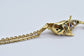 Chimera Oro 18k Yellow Gold Blue & Green Enamel Fish Necklace, 20 inches - 9.0g