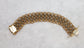 Vintage 18k Yellow & White Gold Woven Bracelet, 7.5 inches - 87.0g