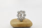 14k White Gold Multi-Row Diamond Ring, Size 7.5 - 16.8g