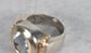 Château d'Argent 14k Yellow Gold & Sterling Silver Topaz Ring, Size 7 - 9.8g