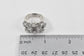 14k White Gold Multi-Row Diamond Ring, Size 7.5 - 16.8g