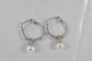 Judith Rikpa Sterling Silver Pearl Hoop Earrings, 20.1 grams