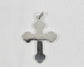 Kabana Sterling Silver Budded Cross Pendant, 4.0g