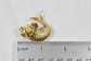 Vintage 14k Yellow Gold Whimsical Fish Brooch, 8.6g