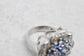 Le Vian 18k White Gold Sapphire & Diamond Ring, Size 6 - 10.3g