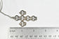 Vintage Danecraft Sterling Silver Large Cross Necklace, 25 inches - 12.0g