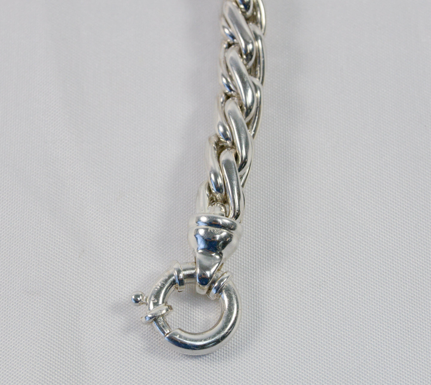 Heavy Sterling Silver Wheat Style Chain, 24 inches - 119.2g