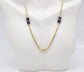 14k Yellow Gold Solid Rope & Enamel Link Choker Necklace, 17 inches - 17.2g
