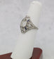 Vintage Platinum Diamond & Sapphire Ring, Size 6.5 - 3.8g
