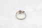 Doron Merav 14k White & Rose Gold Raw Diamond Twig & Leaves Ring, Size 8 - 3.5g