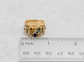 Vintage 14k Yellow Gold Multi-Gemstone Diamond Ring, Size 6.5 - 9.8g