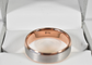 Blue Nile 14k White & Rose Gold Men's Wedding Band, Size 13 - 9.8g