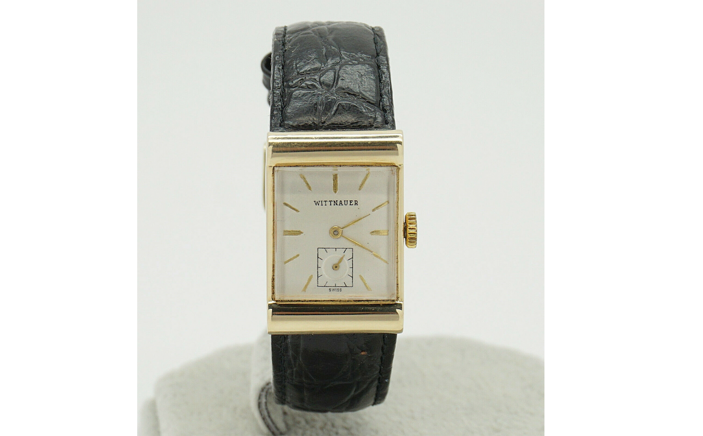 14k Yellow Gold Wittnauer Dress Watch 22mm x 32mm Manual Winding