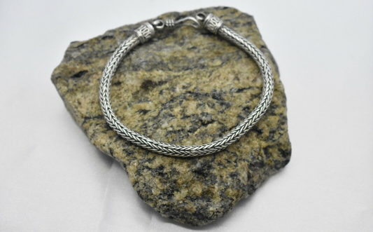 Sterling Silver Braided Bracelet, 7 inches - 16.5g