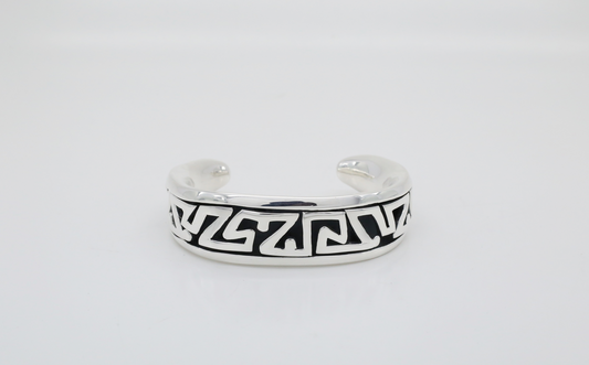 Saltador Sterling Silver Cuff Bracelet, 7 inches - 52.4g