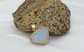 Large 18k Yellow Gold Opal & Diamond Pendant - 7.5g