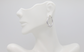 14k White Gold Carla Hoop Earrings, 2.1g