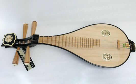 Dunhuang Pipa 25" Lute Chinese Stringed Instrumental Oriental