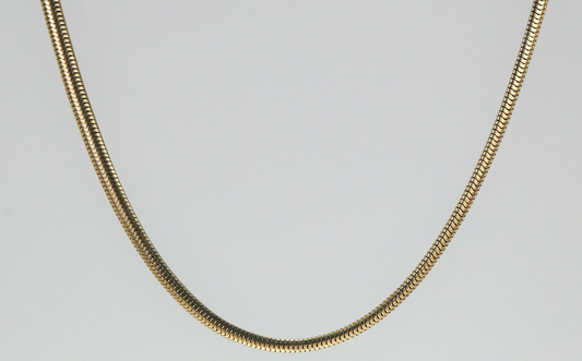 Vintage 14k Yellow Gold Omega Necklace, 15 inches - 37.3g