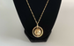 14k Yellow Gold Spinning Globe Charm Necklace, 20 inches - 11.4g