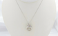 14k White Gold Kaynar Mother & Child Charm Necklace