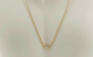 14k Yellow Gold Single Diamond Necklace, 16 inches - 2.3g