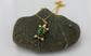 MI Italy 14k Yellow Gold Enamel Turtle Pendant Necklace, 22.5 inches - 5.2g