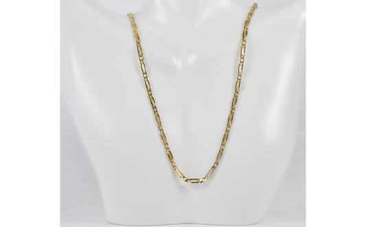 Vintage Balestra 14k Yellow Gold Figaro Chain, 20 inches - 11.0g