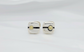 David Yurman Sterling Silver 18k Yellow Gold Logo Cufflinks - 19.8g