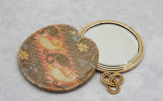 1940s Cartier 14k Yellow Gold Mirror - 49.1g