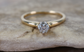 Jabel 18k Yellow & White Gold 0.25ct Diamond Ring, Size 7 - 2.5g