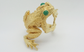 Vintage Kurt Wayne 18k Yellow Gold Frog Ring, Size 8.75 - 21.8g