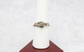 Doron Merav 14k White & Rose Gold Raw Diamond Twig & Leaves Ring, Size 8 - 3.5g