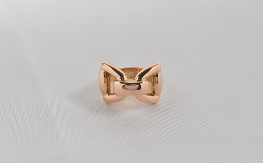 Burdick Co. 14k Rose Gold Bow Ring, Size 8 - 4.2g