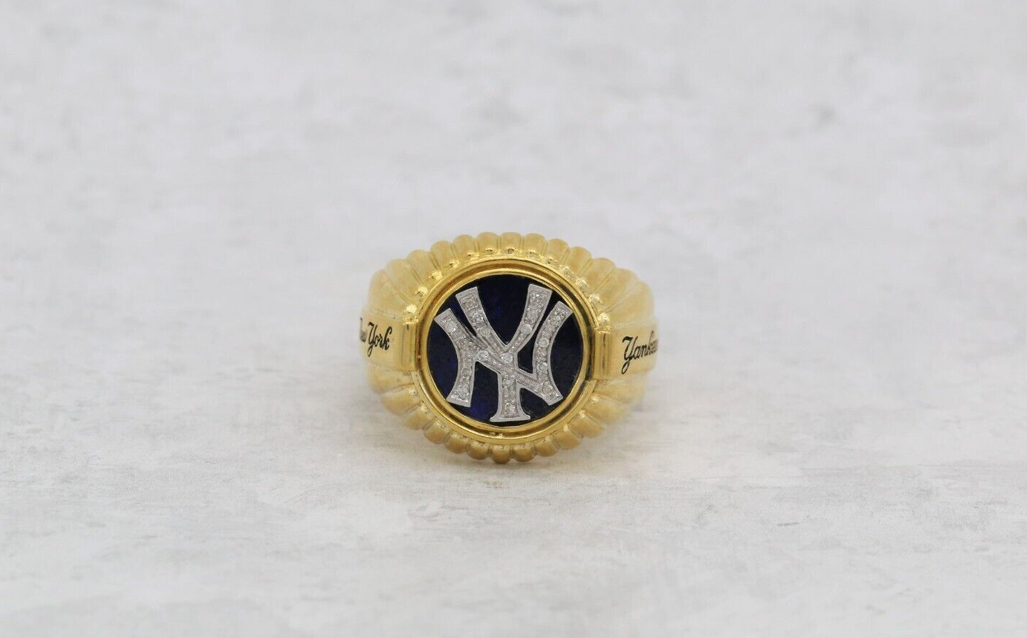 New York Yankees Sterling Silver Men's Ring, Size 13 - 13.2g
