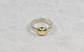 Sterling Silver & 14k Yellow Gold Ring, Size 7.75 - 3.9g