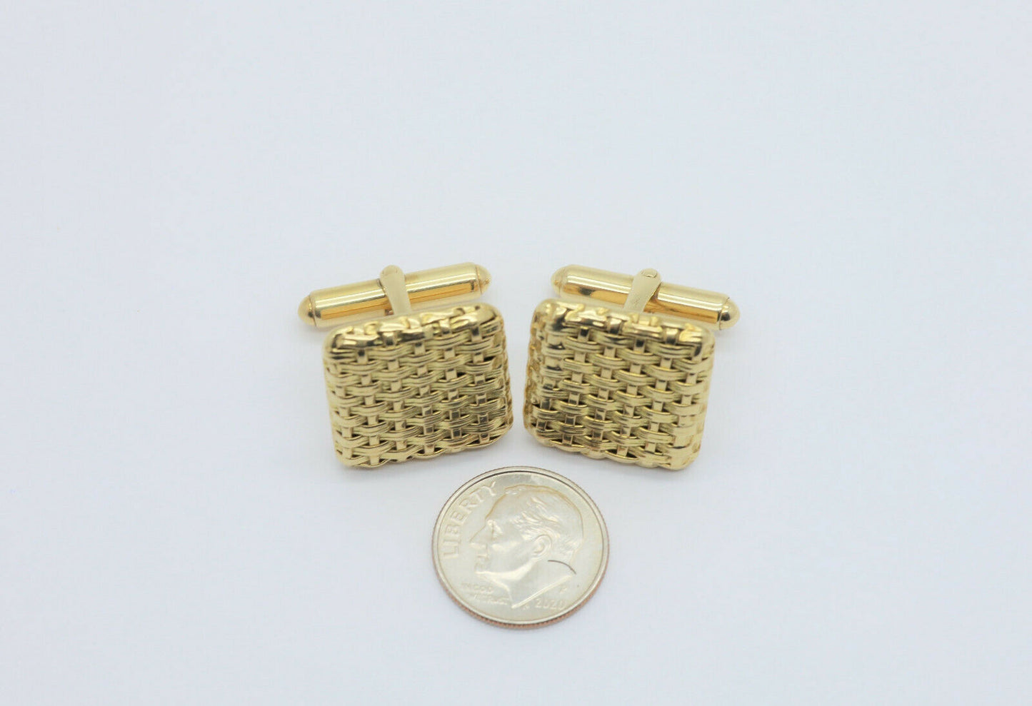 Vintage Larter & Son 18k Yellow Gold Classic Cufflinks - 17.8g