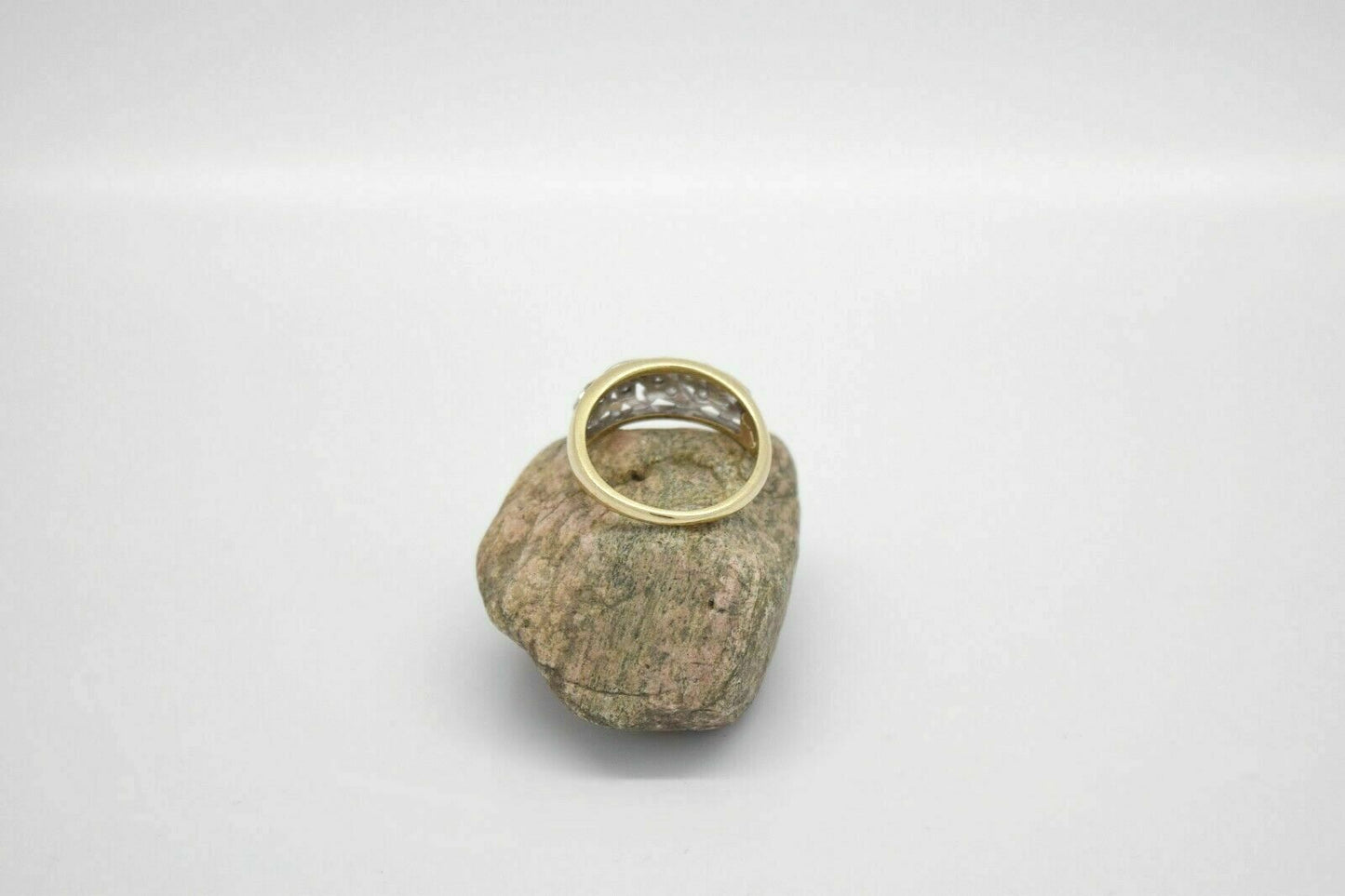 14k Yellow Gold Ladies Diamond Ring, Size 6.5 - 3.6g