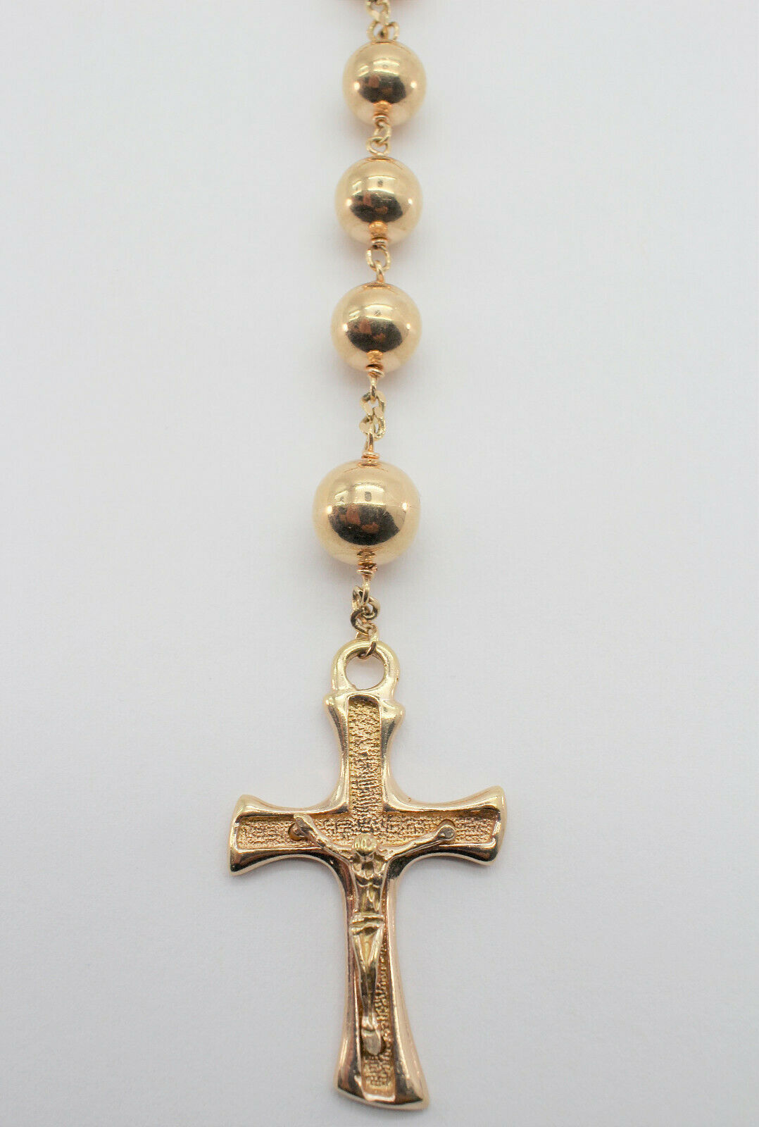 10K Gold Chain | 5mm Rosary Chain | Medusa jewelry - Medusa Jewelry