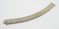 14k White Gold Wide Diamond Bracelet, 8 inches - 70.3g