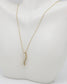 14k Yellow Gold Diamond Pendant Necklace, 18 inches - 4.6g